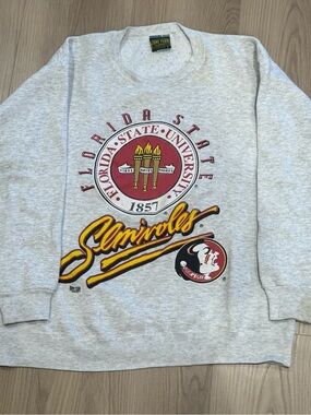 Vintage Florida State Seminoles Gray Crewneck Sweatshirt